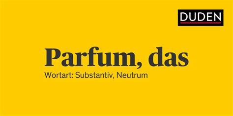 parfum rechtschreibung